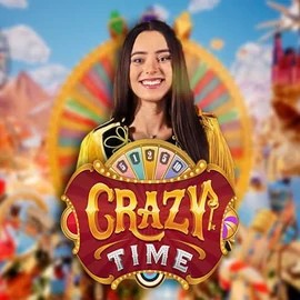 Crazy Time logo by Evolution at Ice Casino