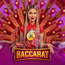 Mega Baccarat by Pragmatic Play, showcased at ice-pl.com.pl – game logo